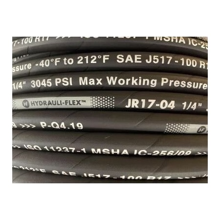 Hydrauli-Flex 1/4" SAE 100-R17 SN 2-WIRE MSHA  HYDRAULIC HOSE 328' COIL JR17-04-COIL